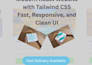 build modern responsive website using react and tailwind CSS